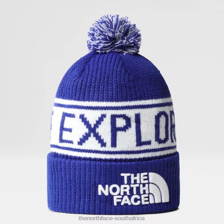 Retro Tnf Pom Beanie TX086120 Lapis Blue The North Face