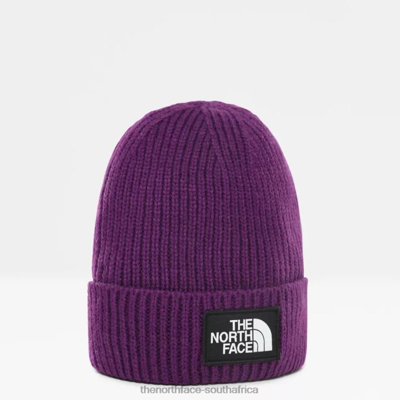 Tnf Logo Box Cuffed Beanie TX086116 Hero Purple The North Face