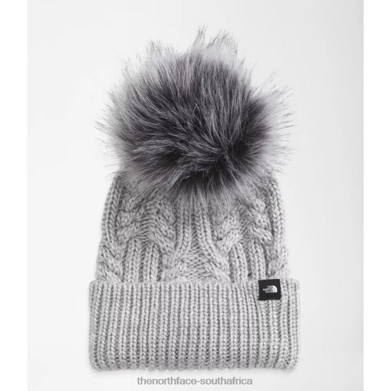 Kids Oh Mega Fur Pom Beanie TX0865756 Grey The North Face