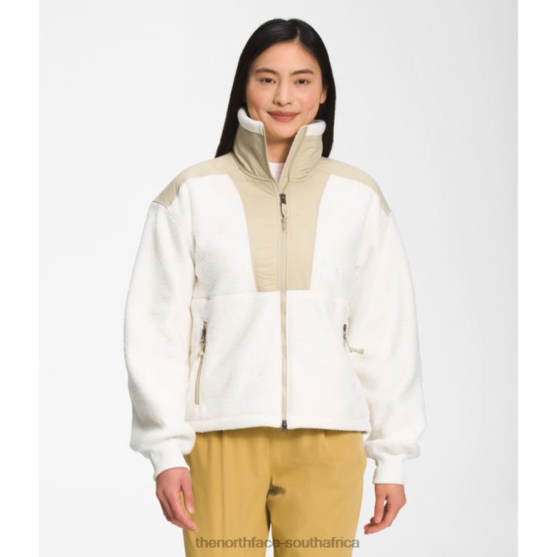 White Gravel Women 94 High Pile Denali Jacket TX0865616 White-Gravel The North Face