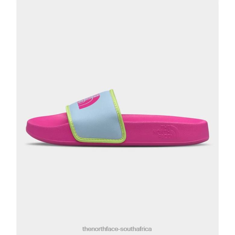 Pink Beta Blue Youth Base Camp Iii Slides TX0863479 Pink-Beta Blue The North Face