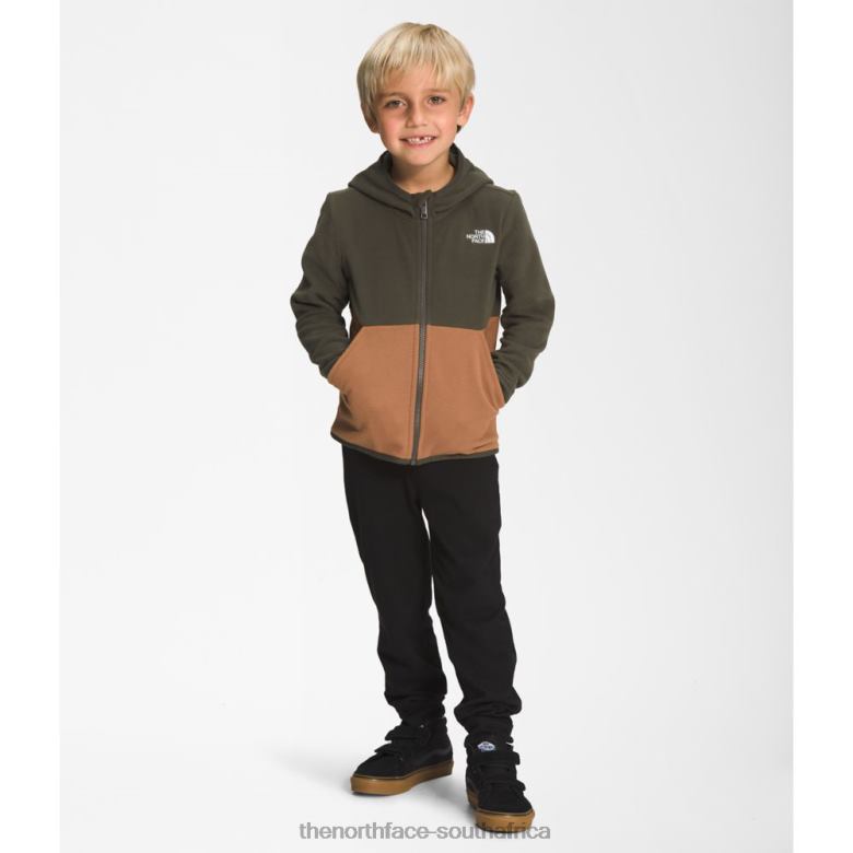 Kids Glacier Full Zip Hoodie TX0865988 New Taupe Green The North Face