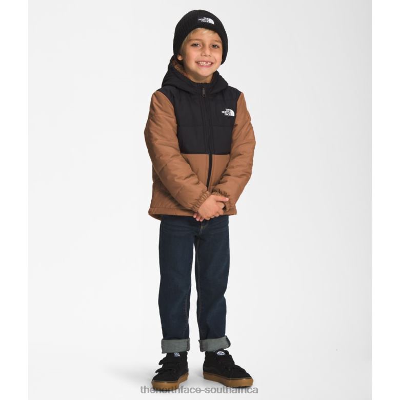 Kids Reversible Mount Chimbo Full Zip Hooded Jacket TX0865923 Toasted Brown The North Face