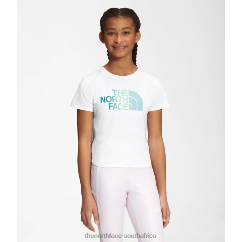 Girls Short Sleeve Graphic Tee TX0866000 White The North Face