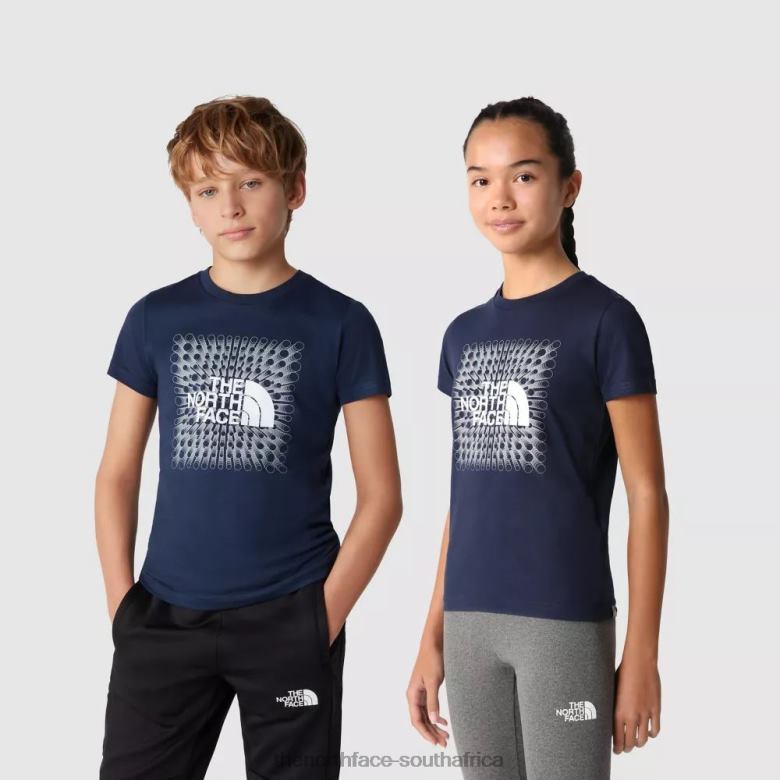 Teens Box Short Sleeve T-Shirt TX0862034 Summit Navy The North Face