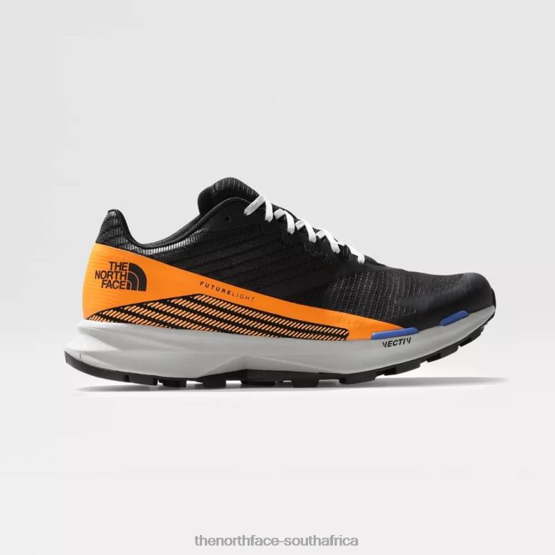 Black Orange Men Vectiv Levitum Futurelight Trail Running Shoes TX0861400 Black-Orange The North Face