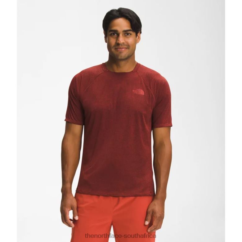 Men Big Pine Short Sleeve Crew TX0864403 Spice Red The North Face