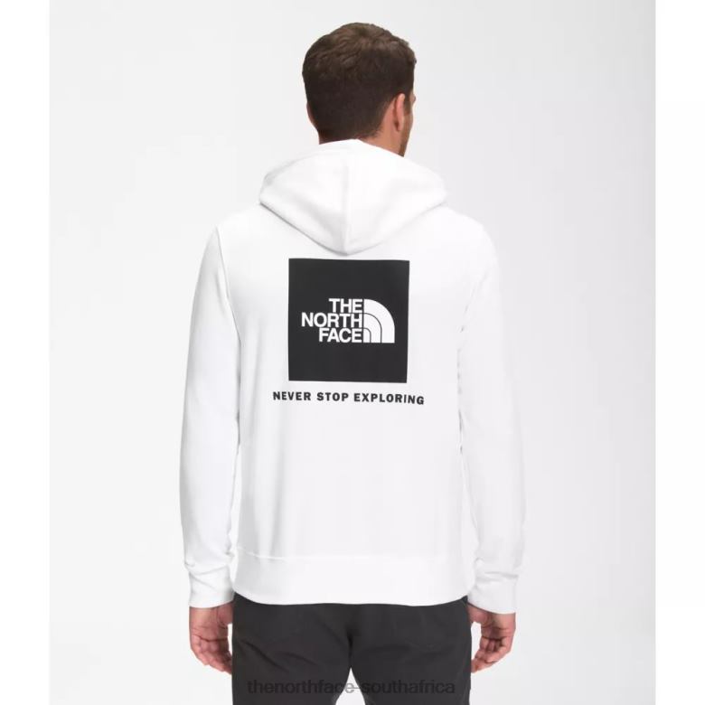 Men Box Nse Pullover Hoodie White Black TX0863355 White-Black The North Face