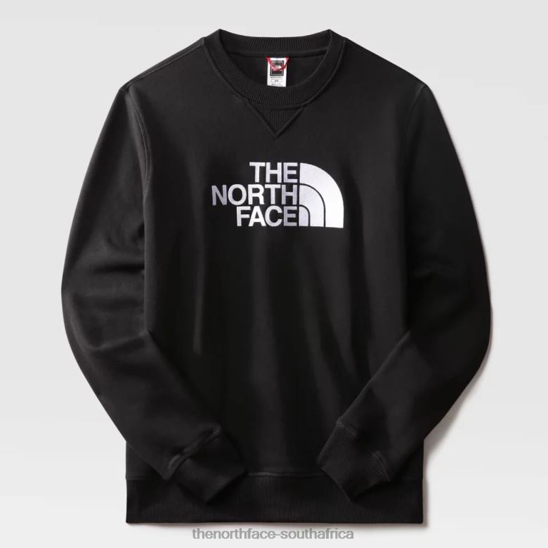 Men Drew Peak Sweater Black White TX086605 Black-White The North Face