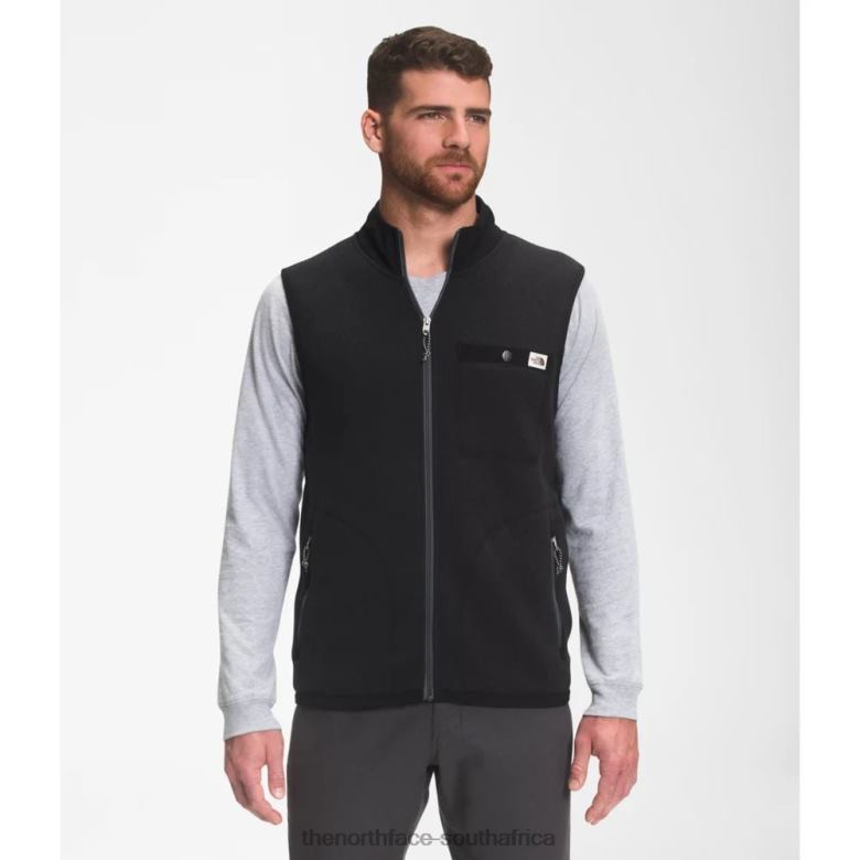 Men Gordon Lyons Full Zip Vest TX0864194 Black Heather The North Face