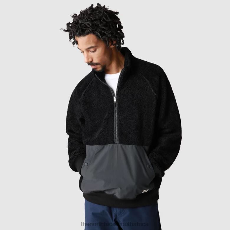 Men Ridge 1/4 Zip Fleece TX086950 Black The North Face