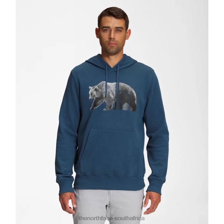 Men Tnf Bear Pullover Hoodie TX0865381 Shady Blue The North Face