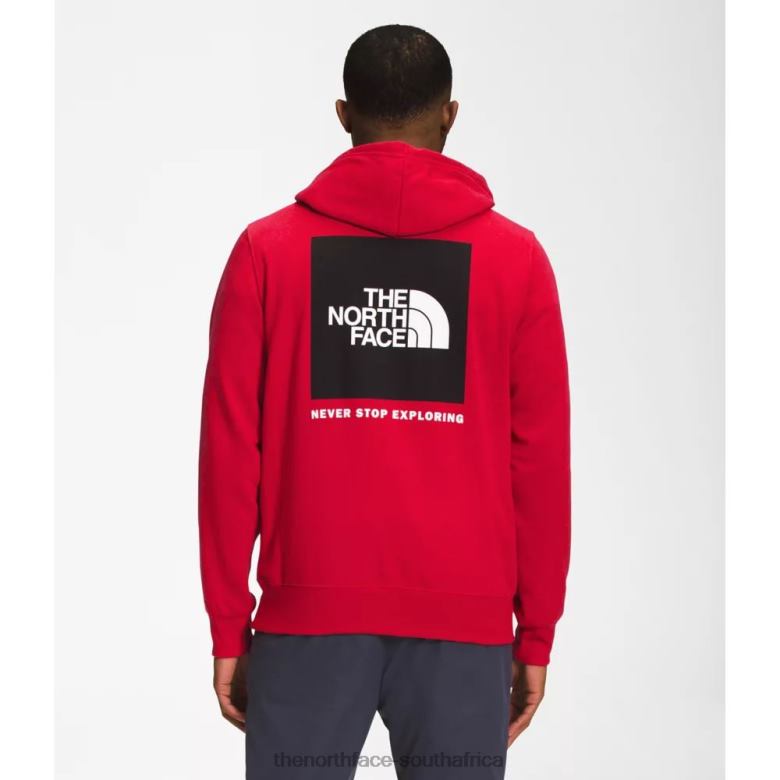 Red Black Men Box Nse Pullover Hoodie TX0865399 Red-Black The North Face