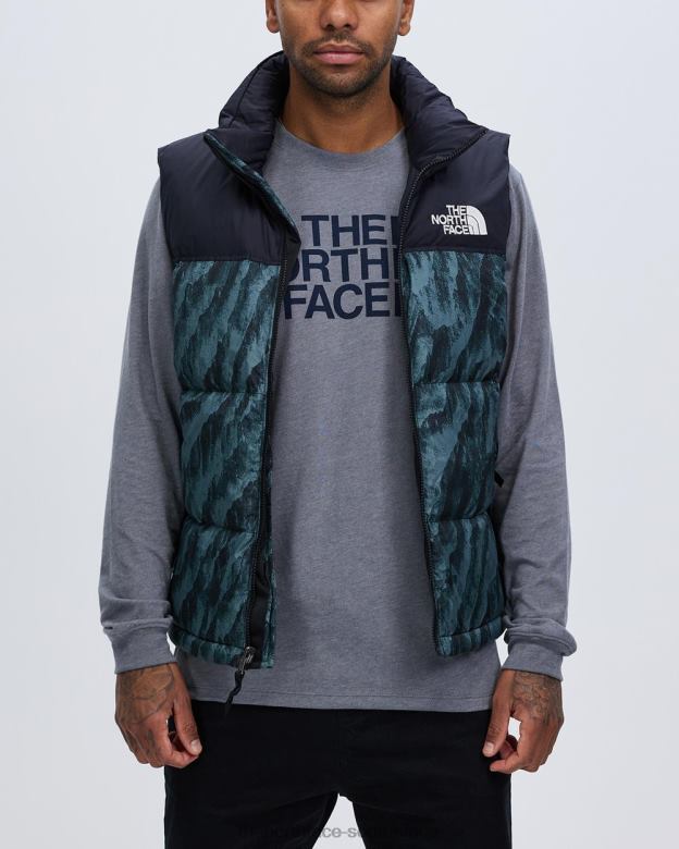 1996 Retro Nuptse Vest TX0866875 Balsam Green The North Face