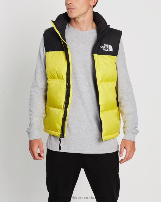 1996 Retro Nuptse Vest TX0866915 Acid Yellow The North Face