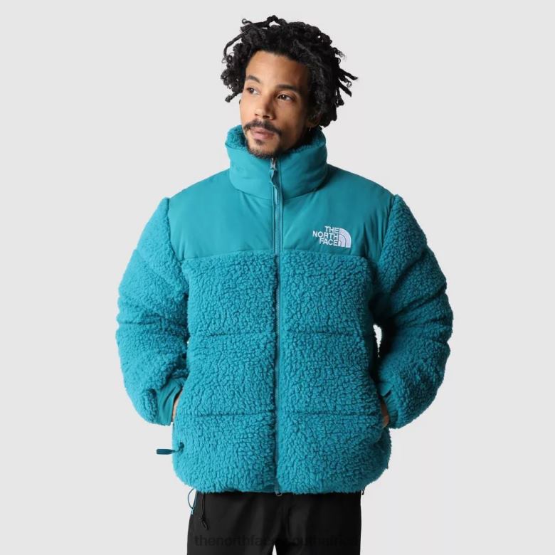 Men High Pile Nuptse Jacket TX086951 Harbor Blue The North Face