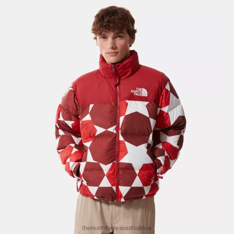 Men Printed 1996 Retro Nuptse Down Jacket TX0861257 Fiery Red The North Face