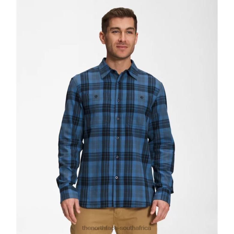 Men Arroyo Lightweight Flannel TX0863858 Shady Blue The North Face