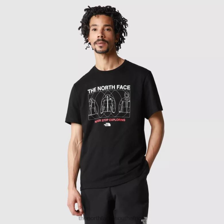 Men Coordinates Short Sleeve T-Shirt TX0861923 Black The North Face