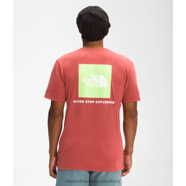 Men Short Sleeve Box Nse Tee TX0863382 Spice Red The North Face