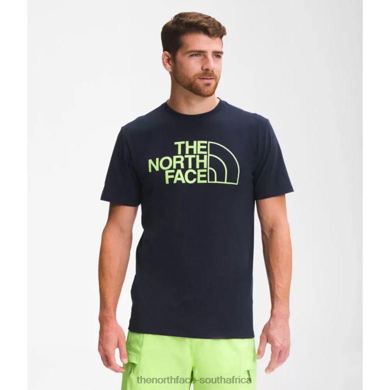 Men Short Sleeve Half Dome Tee TX0863441 Navy The North Face