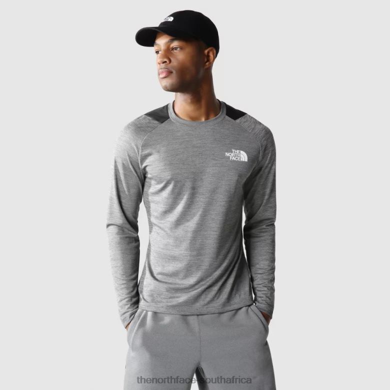 Men Training Long Sleeve T-Shirt TX0862135 Grey The North Face