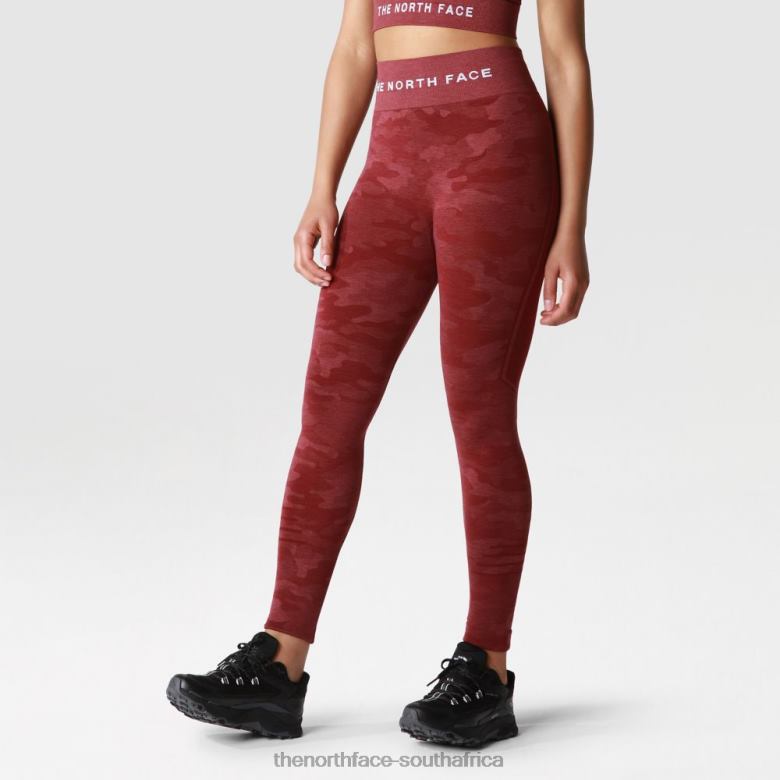 Ginger Cordovan Women Training Lab Seamless Leggings TX0862128 Ginger-Cordovan The North Face