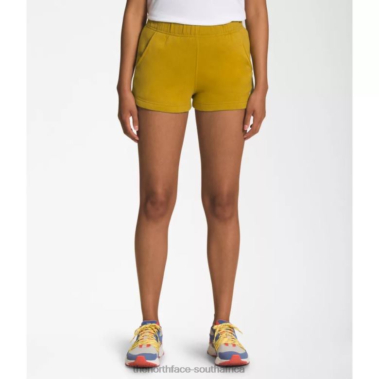 Women Half Dome Logo 3 Shorts TX0863806 Mineral Gold The North Face