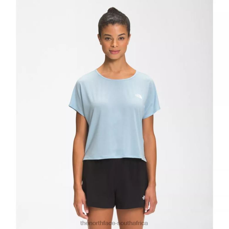 Women Wander Crossback Short Sleeve TX0864699 Beta Blue The North Face