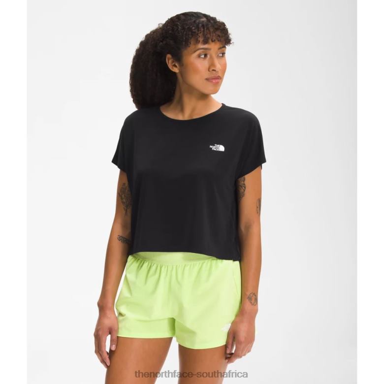 Women Wander Crossback Short Sleeve TX0864705 Black The North Face