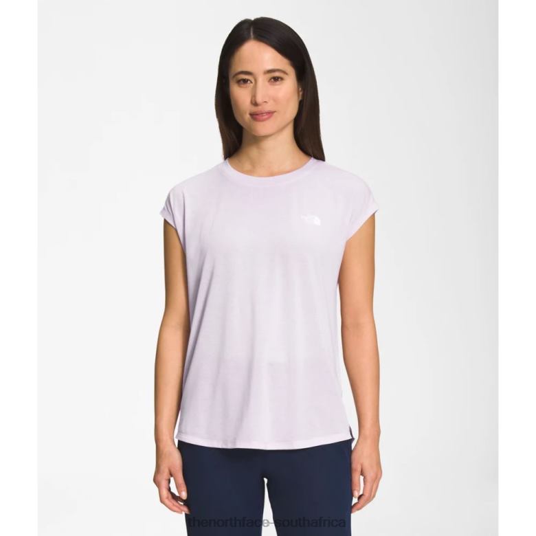 Women Wander Slitback Short Sleeve TX0865843 Lavender Fog The North Face