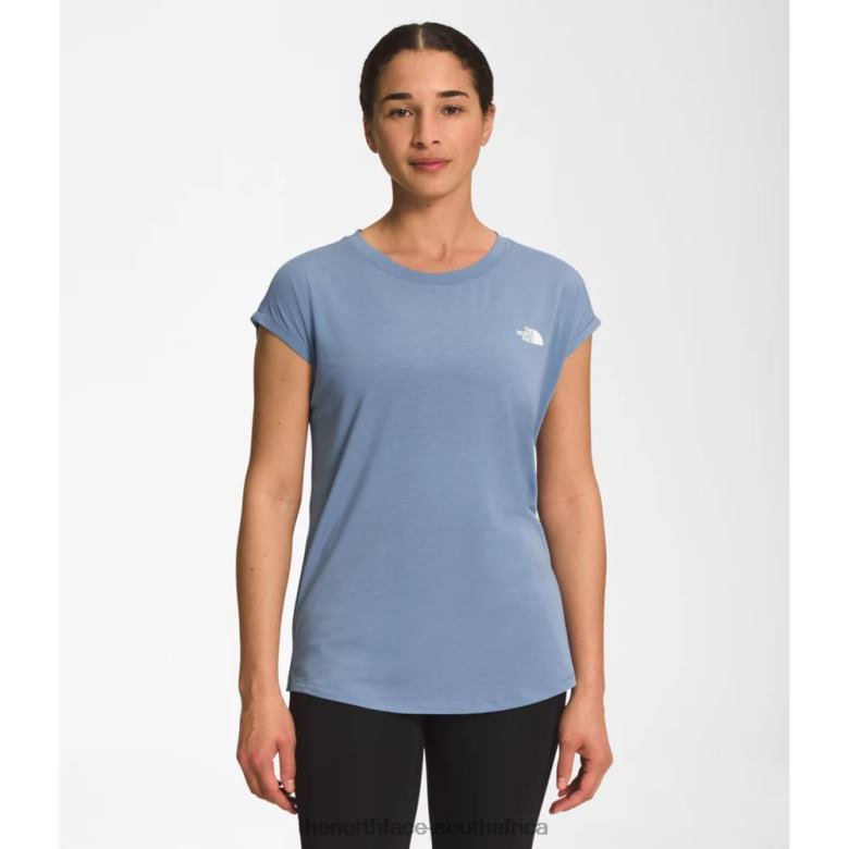 Women Wander Slitback Short Sleeve TX0865844 Folk Blue The North Face