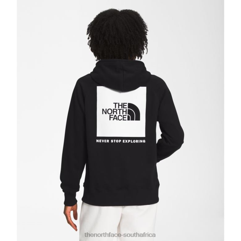 Women Box Nse Pullover Hoodie Black White TX0865466 Black-White The North Face