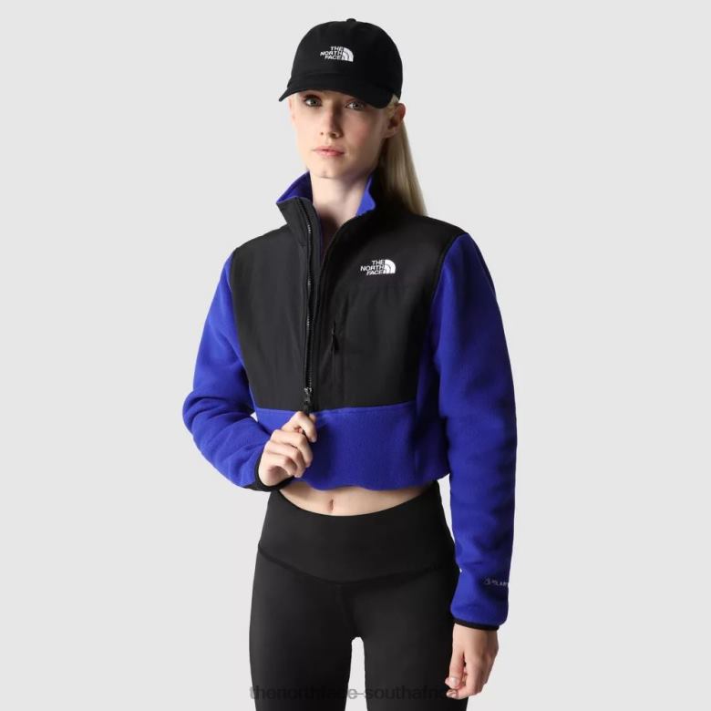 Women Cropped Denali Fleece Jacket TX0861873 Lapis Blue The North Face