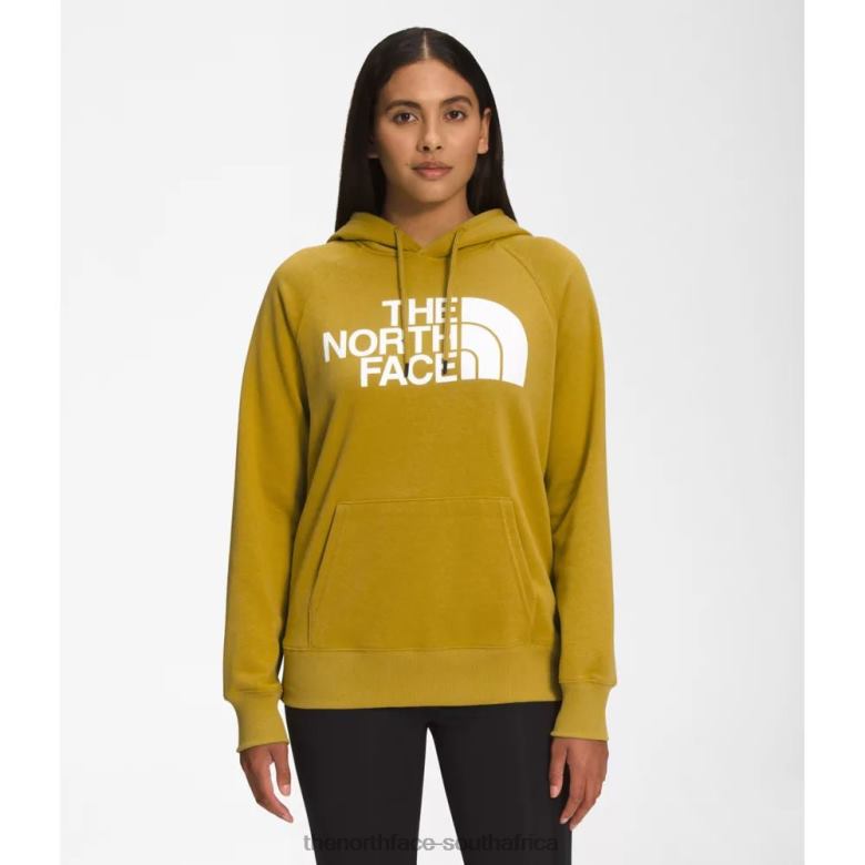 Women Half Dome Pullover Hoodie TX0865387 Mineral Gold The North Face