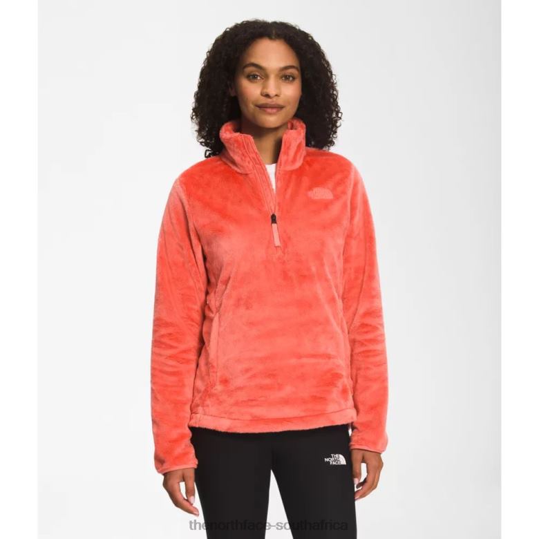 Women Osito Zip Pullover TX0865577 Coral Sunrise The North Face