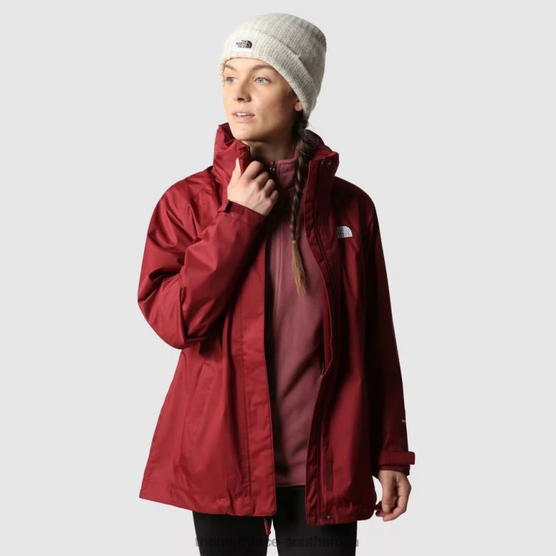 Women Evolve Ii Triclimate Jacket Cordovan Ginger TX0862392 Cordovan-Ginger The North Face