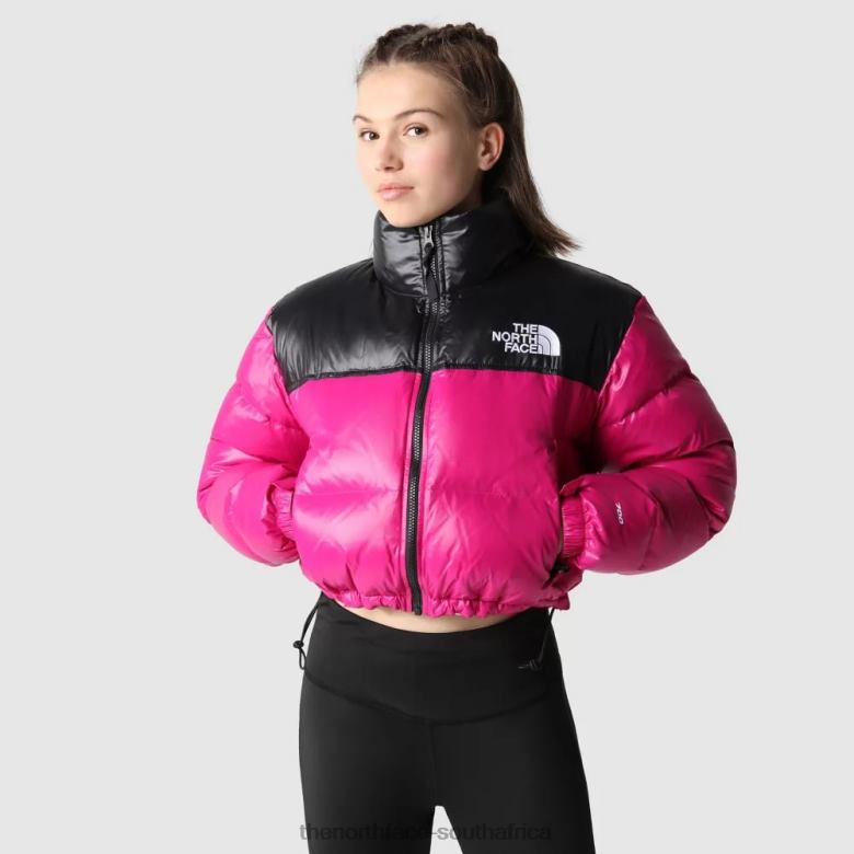 Women Nuptse Short Jacket TX0861066 Fuschia Pink The North Face