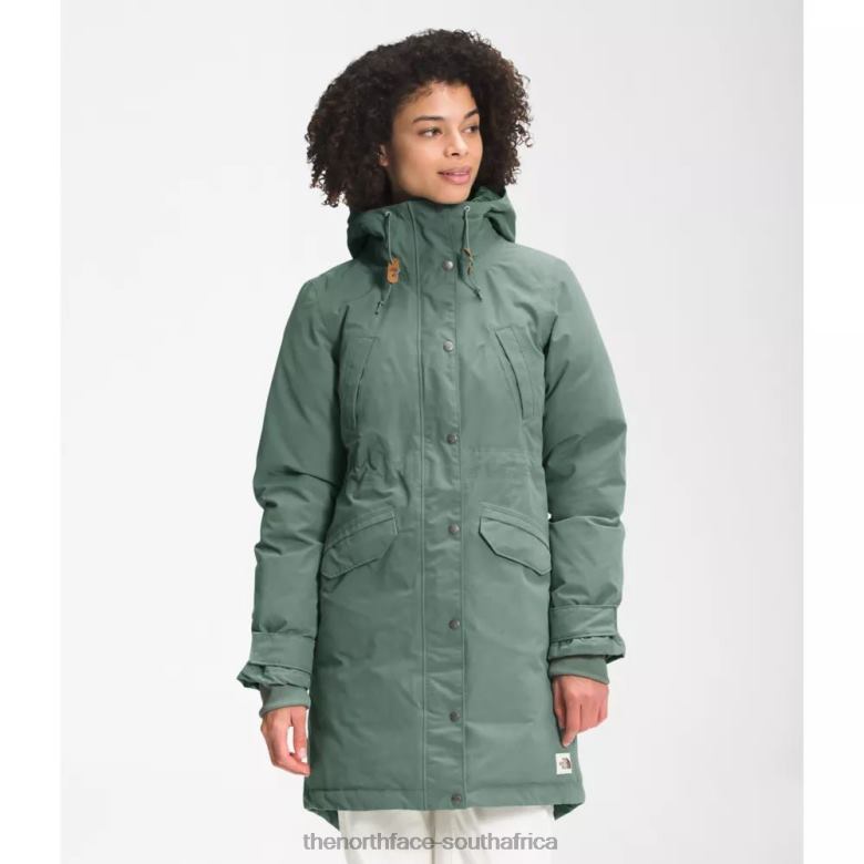 Women Snow Down Parka TX0863873 Laurel Green The North Face