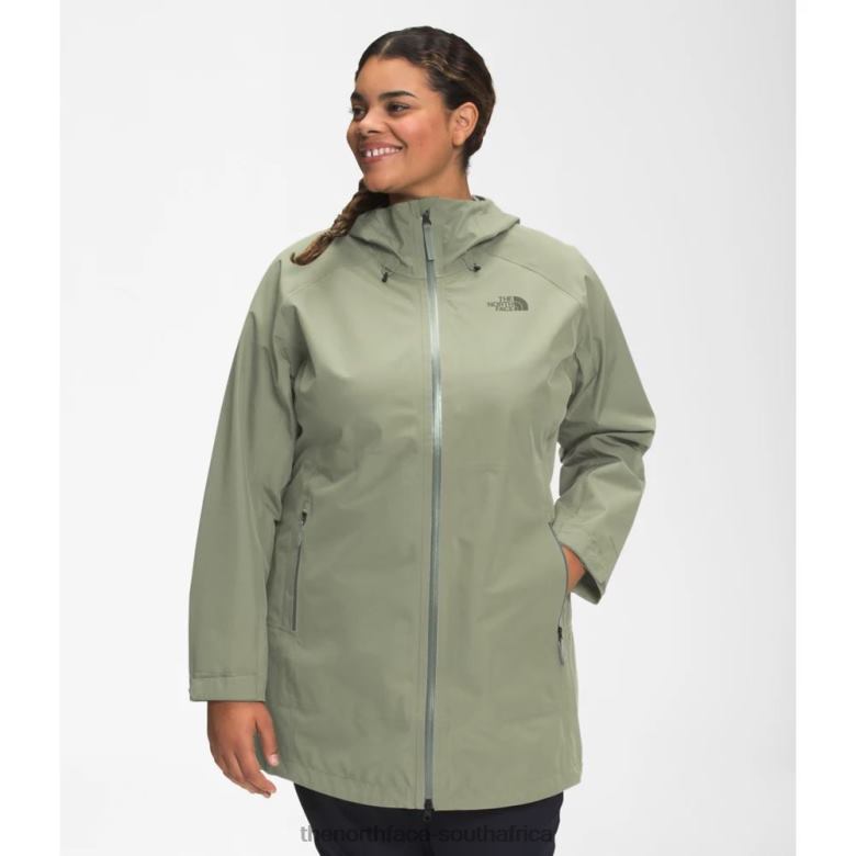 Women Plus Dryzzle Futurelight Parka TX0864956 Tea Green The North Face