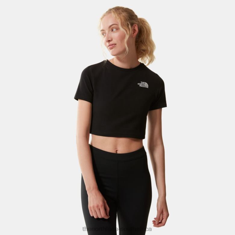 Women Cropped T-Shirt TX086862 Black The North Face