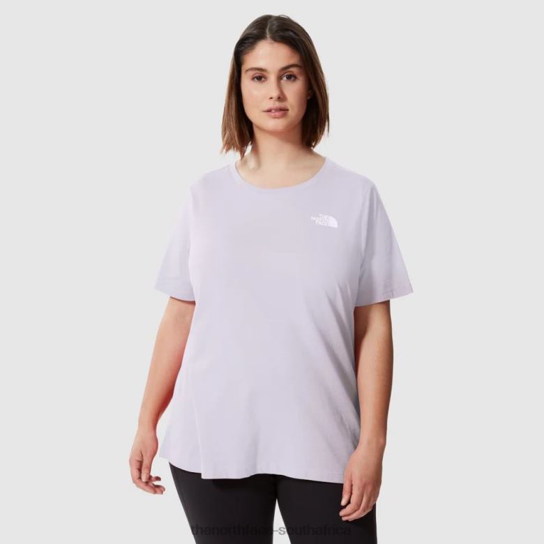 Women Plus Size Simple Dome T-Shirt TX0861480 Lavender Fog The North Face