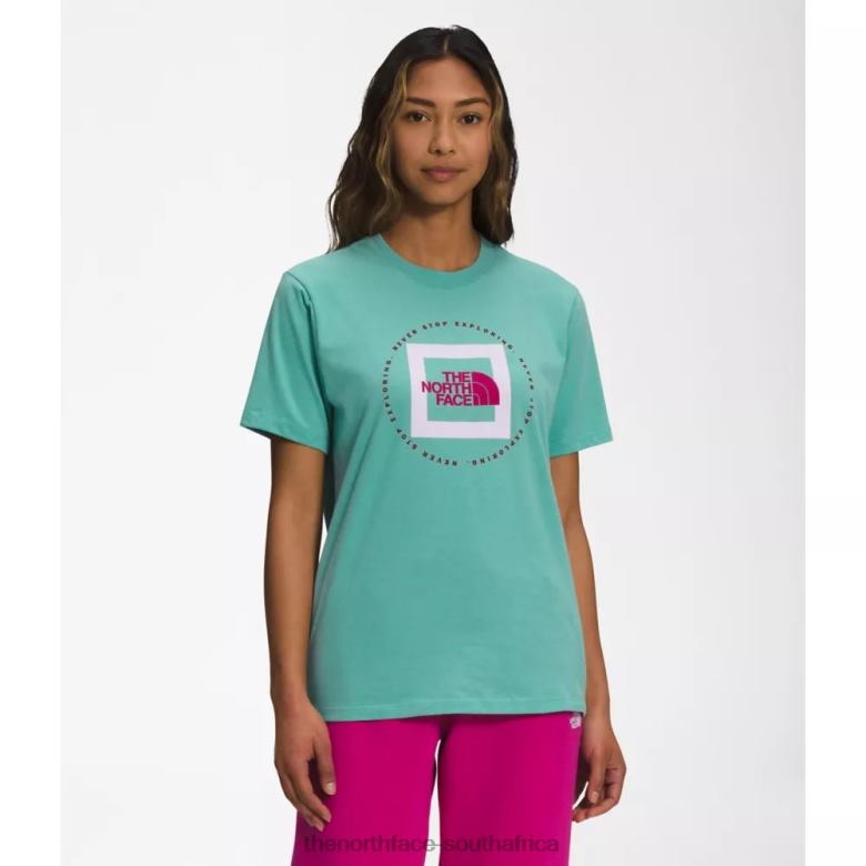 Women Short Sleeve Geo Nse Tee TX0865547 Wasabi The North Face