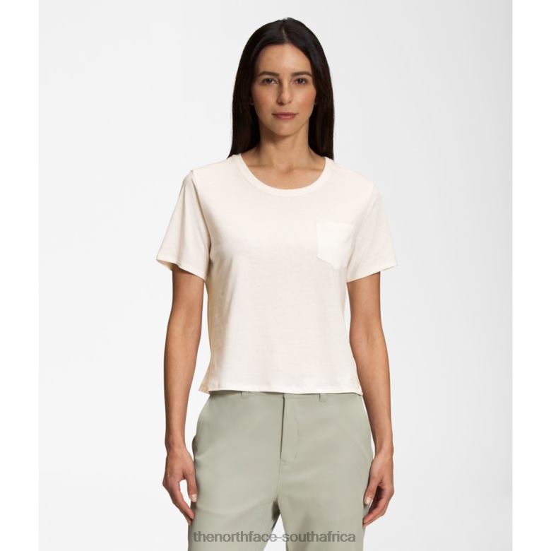 Women Terrain S/S Pocket Tee TX0866217 White The North Face