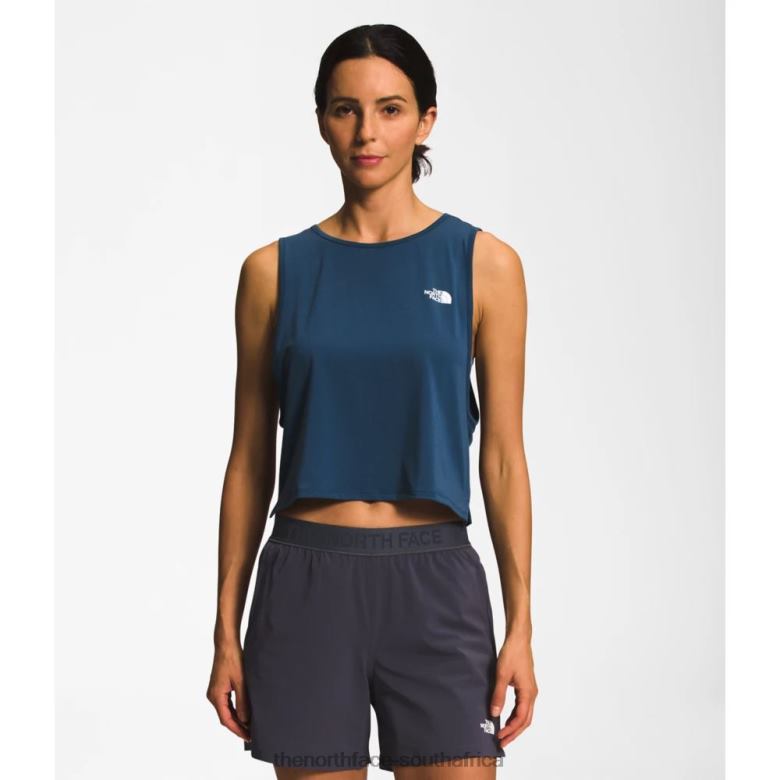 Women Wander Crossback Tank TX0864711 Shady Blue The North Face